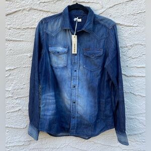 NWT: Diesel Denim Wash Shirt